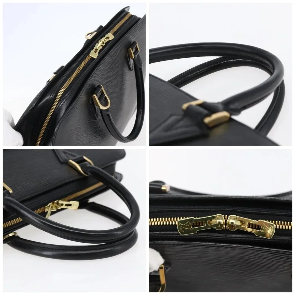 LOUIS VUITTON Epi Sorbonne Business Bag Black M54512 LV Auth ep11032